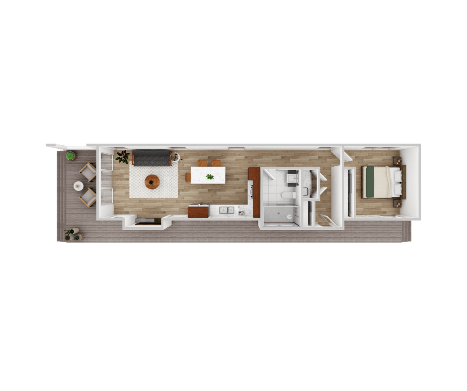 Oly Homes_Tully 1 bedroom modular home
